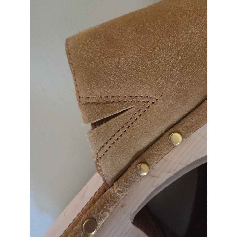 J. Crew Women's Dakota Pecan Suede Clogs Wood Bottom Slip on Size 7 - Picture 8 of 10